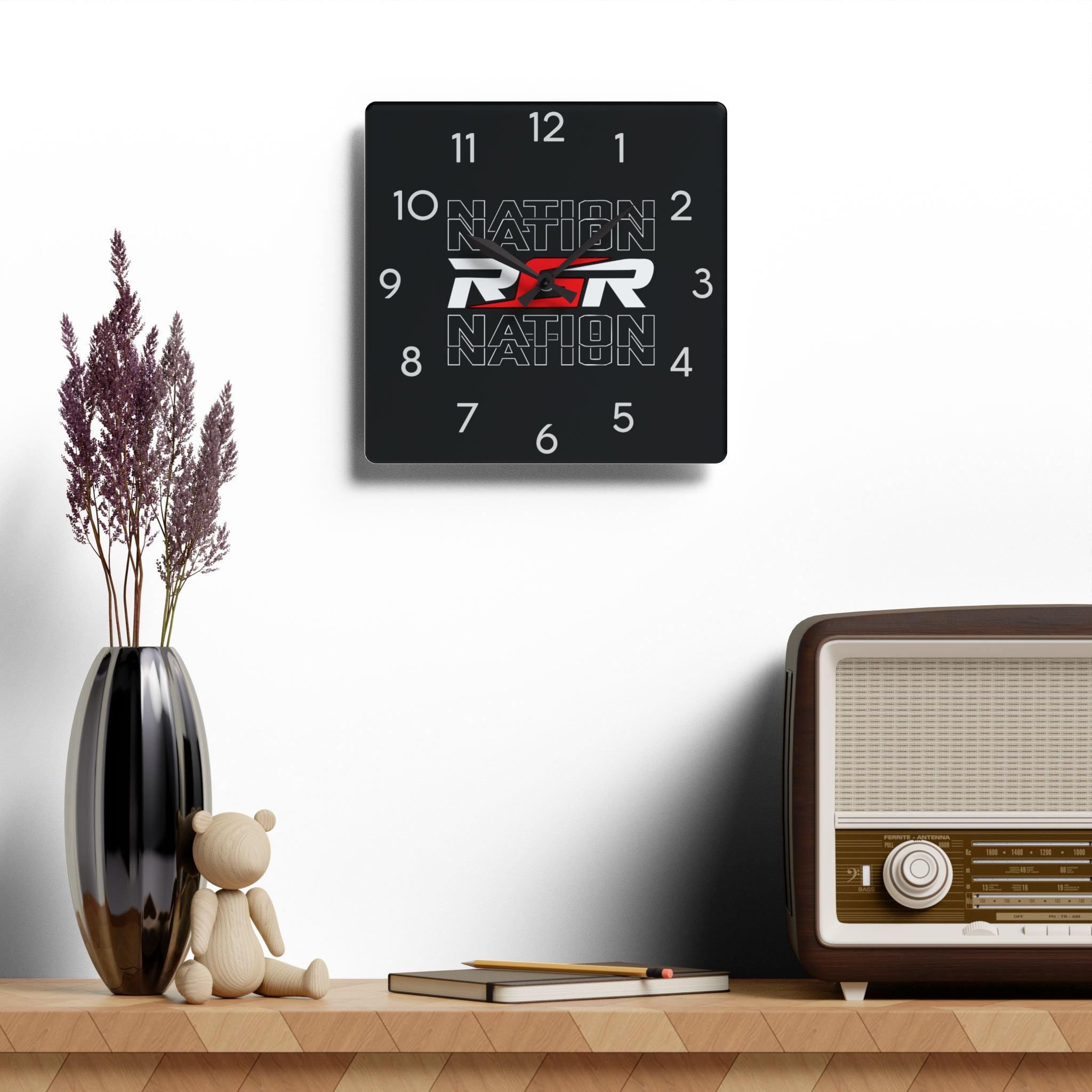 Acrylic Wall Clock - RGR Nation