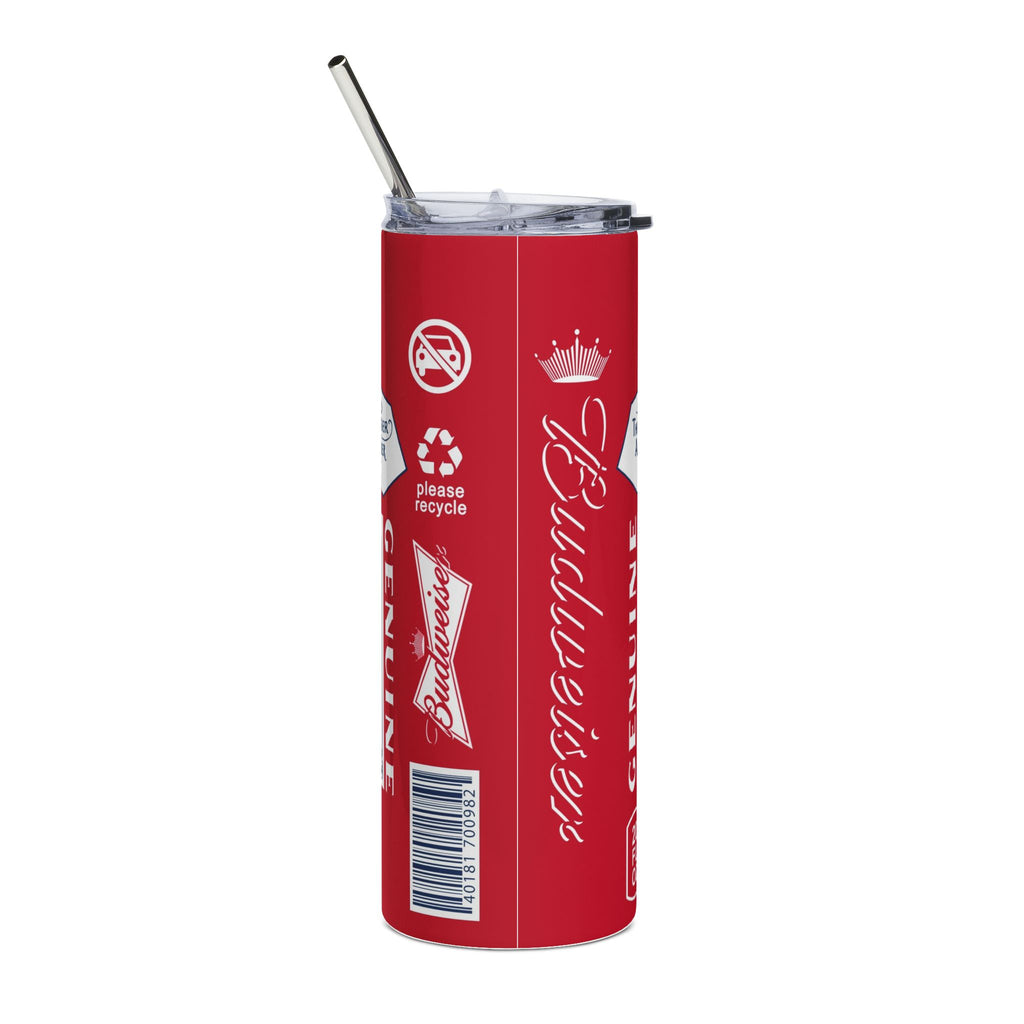 Budweiser Stainless Steel Tumbler - 20oz - Perfect for Beer Lovers
