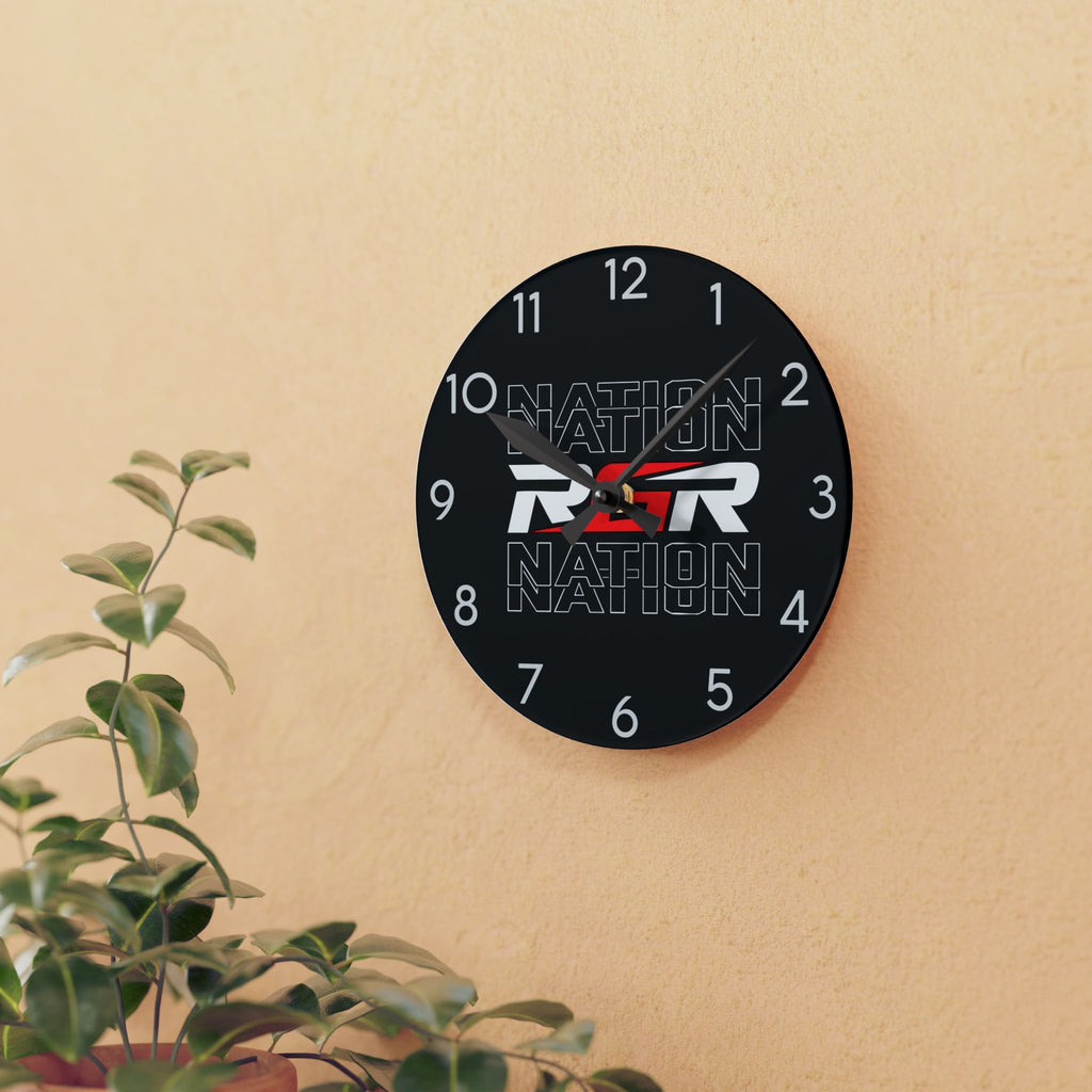 Acrylic Wall Clock - RGR Nation