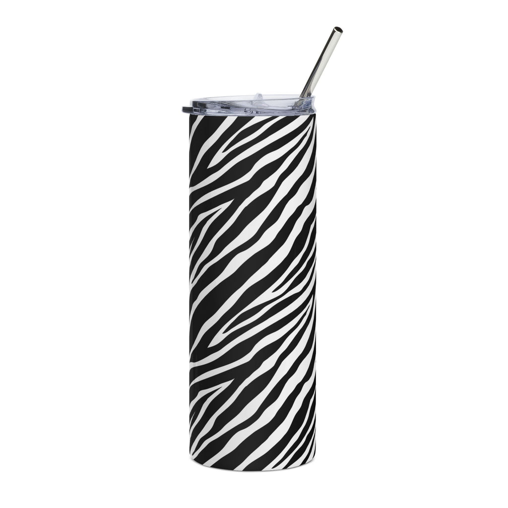 Zebra Print Stainless Steel Tumbler - 20oz Travel Mug