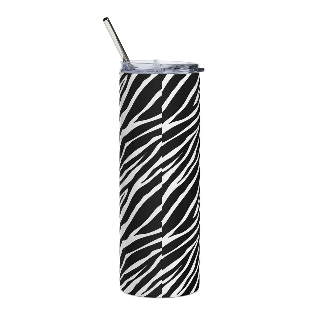 Zebra Print Stainless Steel Tumbler - 20oz Travel Mug