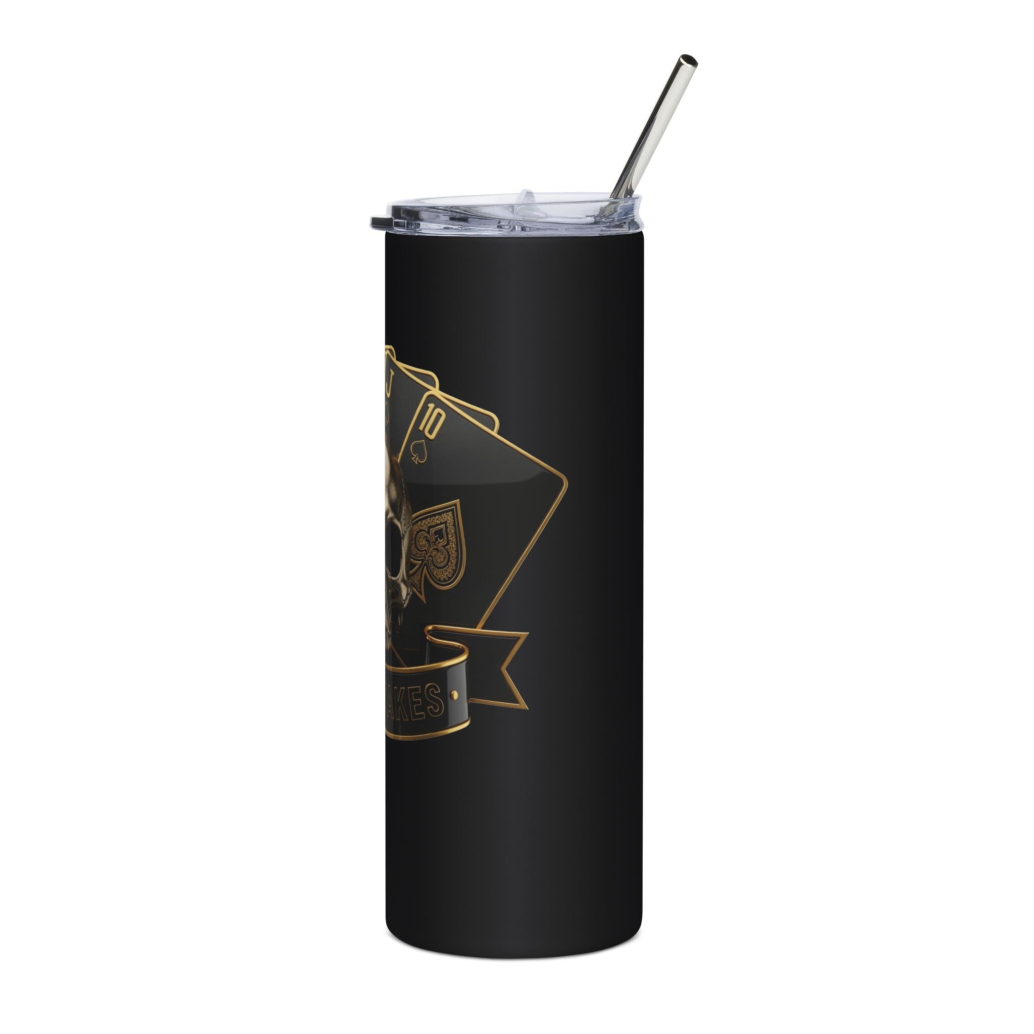 Skull Cards Stainless Steel Tumbler