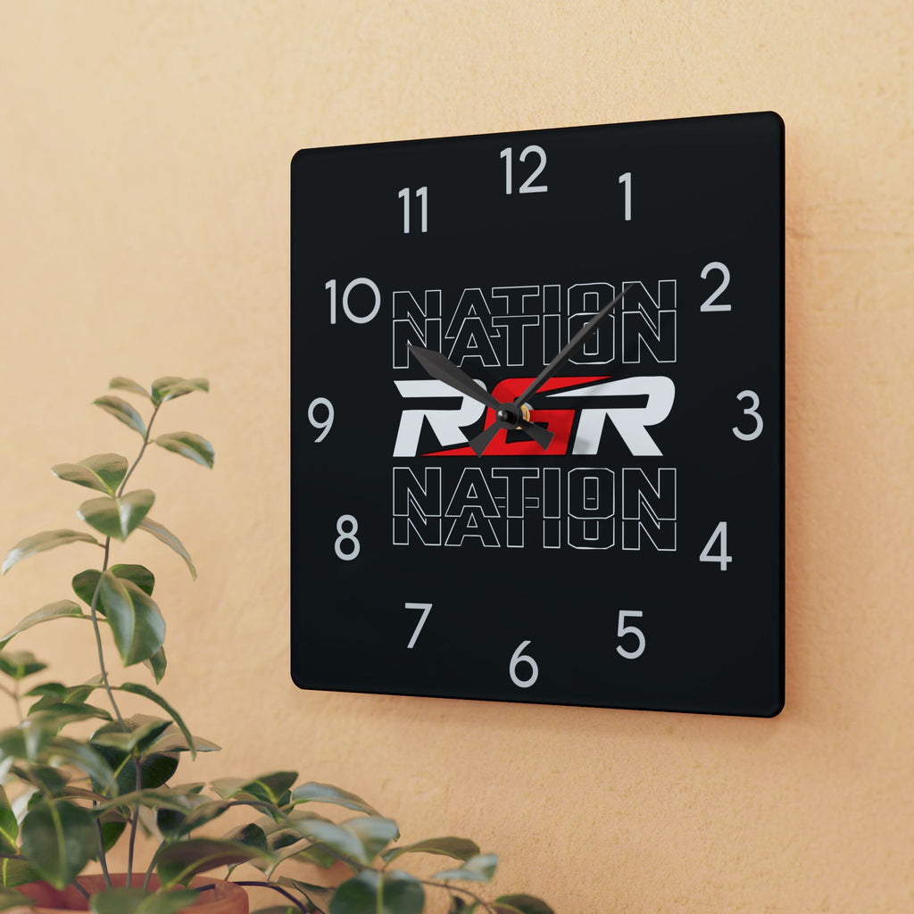 Acrylic Wall Clock - RGR Nation