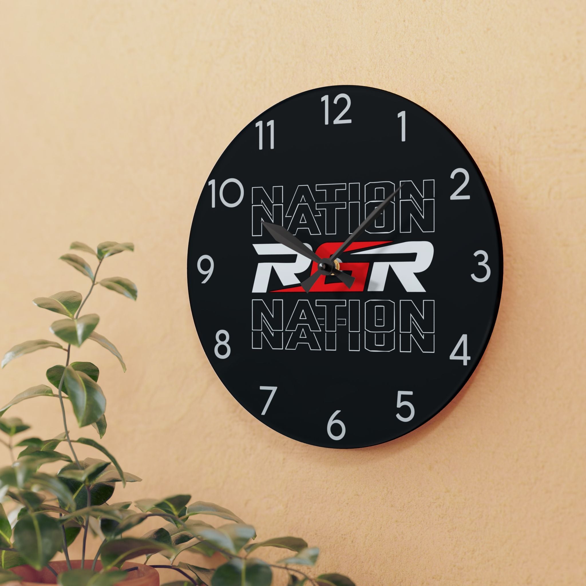 Acrylic Wall Clock - RGR Nation