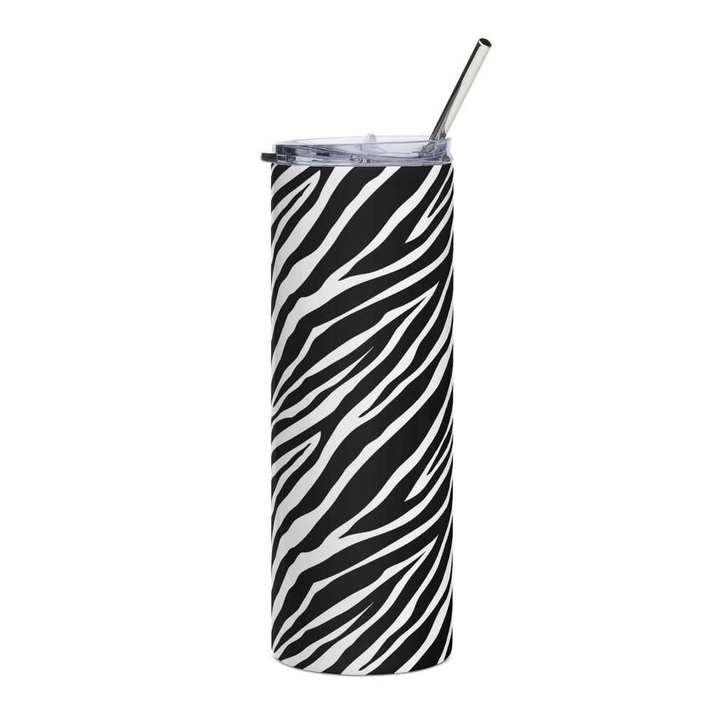 Zebra Print Stainless Steel Tumbler - 20oz Travel Mug