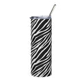 Zebra Print Stainless Steel Tumbler - 20oz Travel Mug