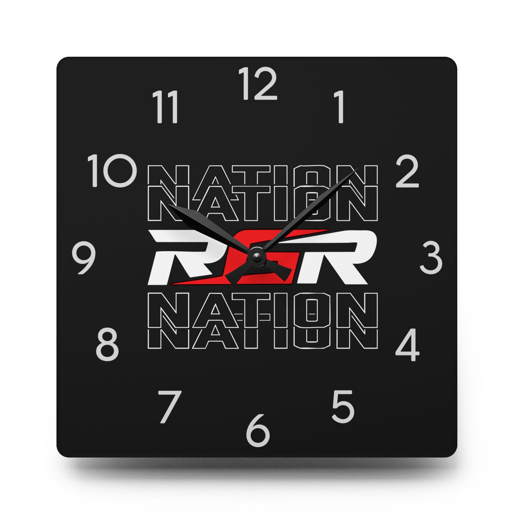 Acrylic Wall Clock - RGR Nation