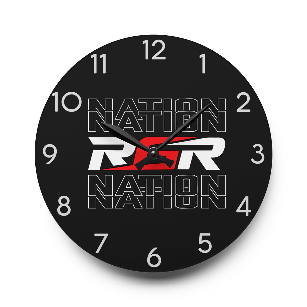 Acrylic Wall Clock - RGR Nation