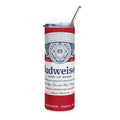 Budweiser Stainless Steel Tumbler - 20oz - Perfect for Beer Lovers