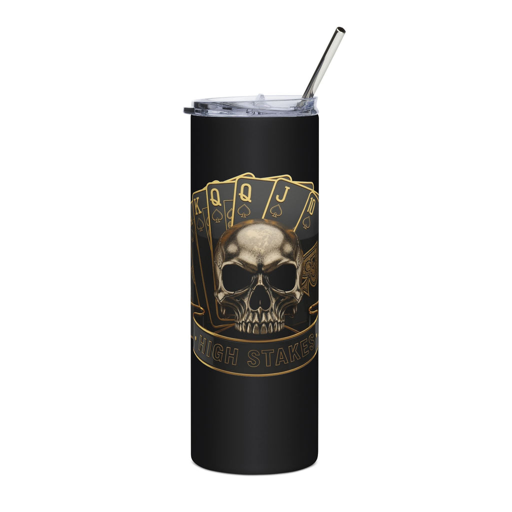 Skull Cards Stainless Steel Tumbler